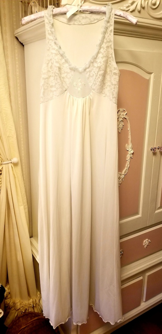 Vintage 70's Romantic Night Gown - image 1