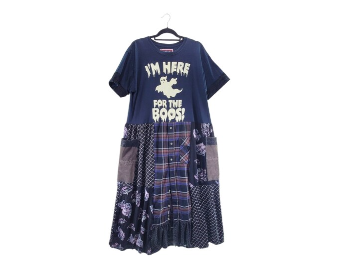 Rolling Stones Band Tshirt Dress Maxi Dress Reworked Handmade Dress