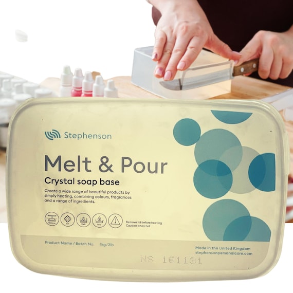 Stephenson Palm Oil Free Crystal RC Soap Base Clear Melt and Pour 