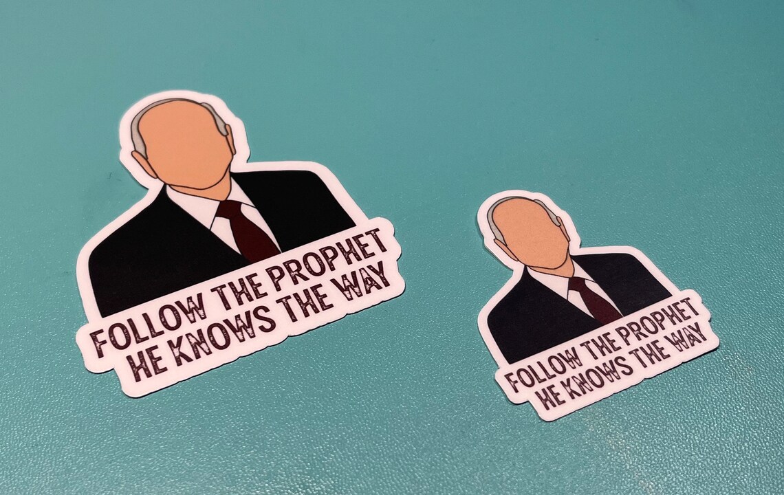 Prophet Model Sticker Follow the Prophet Primary Song; Russell M. Nelson Vinyl Sticker - LDS ...