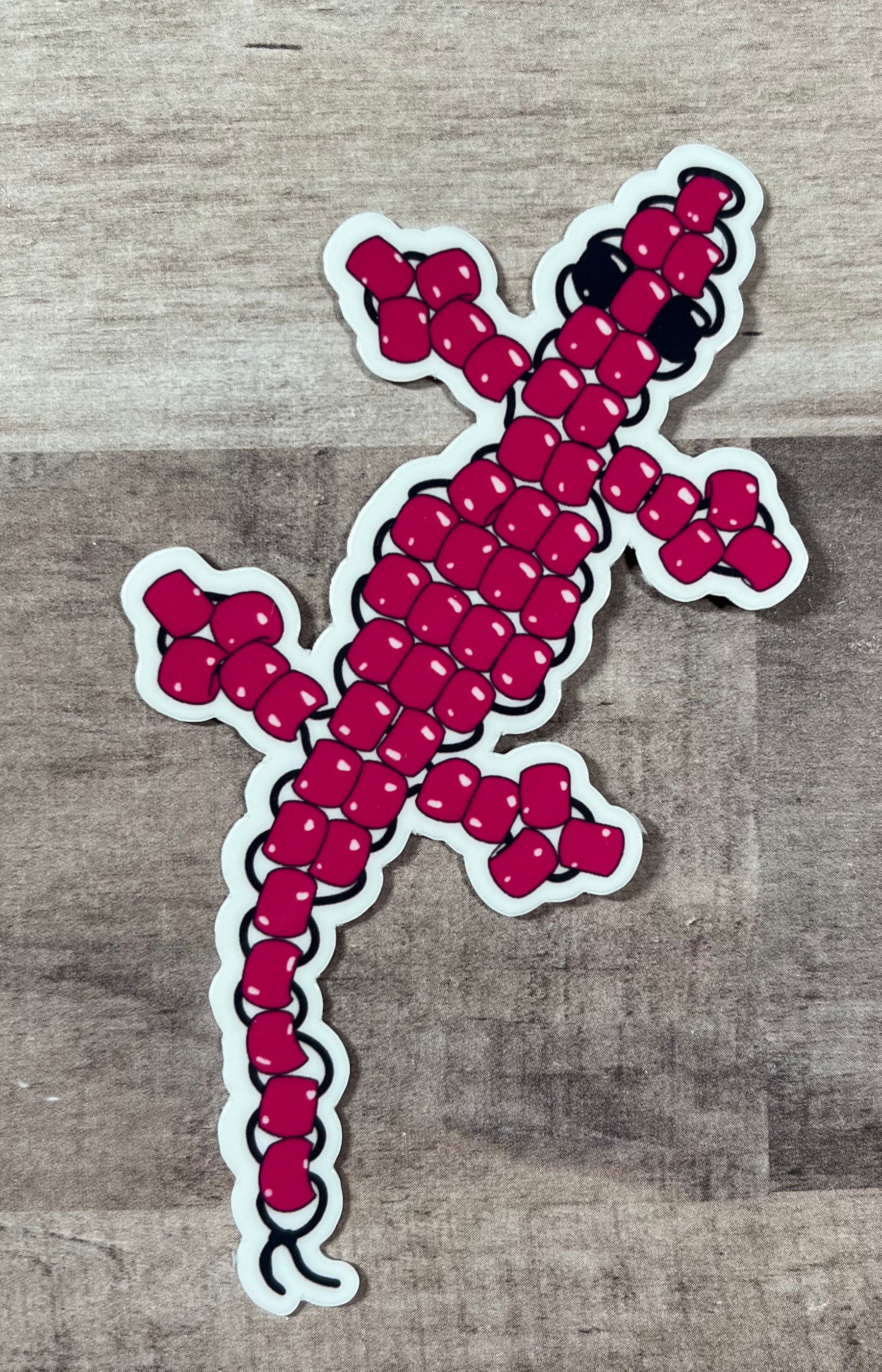 90's Beaded Lizard Vinyl Sticker | Retro Image Decal | Nostalgic
