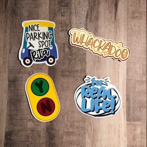 Bluey Inspired Funny Permanent Vinyl Sticker Pack 1