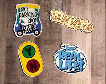 Bluey Inspired Funny Permanent Vinyl Sticker Pack 1