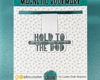 Hold to the Rod LDS Magnetic Bookmark | Primary and Youth Gift | Missionary Gift | Scripture Marker | Bookmark for Novel, Textbook & Planner