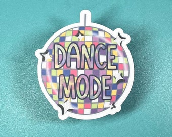 Dance Mode! Bluey Inspired Funny Permanent Vinyl Sticker