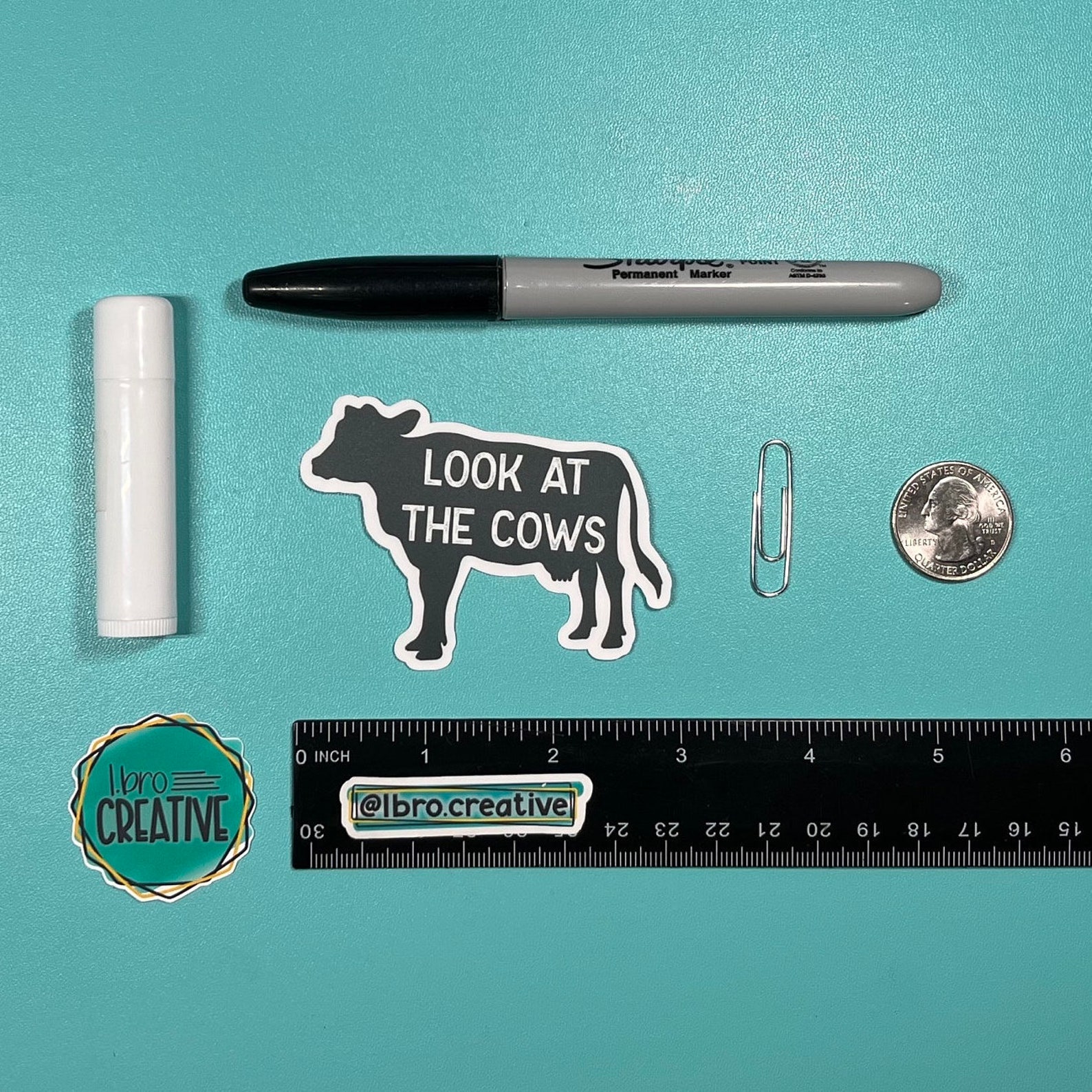 Look at the Cows Vinyl Sticker | Road Trip Memories & Paranormal Vibes ...