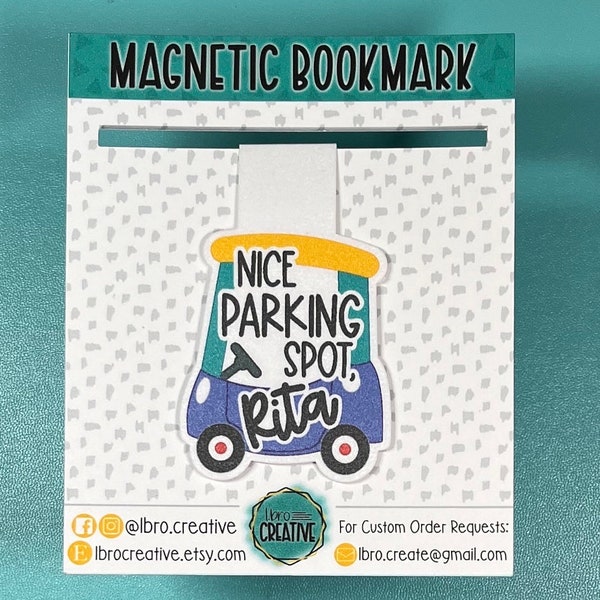 Nice Parking Spot, Rita Bluey Inspired Grannies Magnetic Bookmark  | Perfect for Fans | Cute Gift Idea for Kids | Bookmarker and Accessory