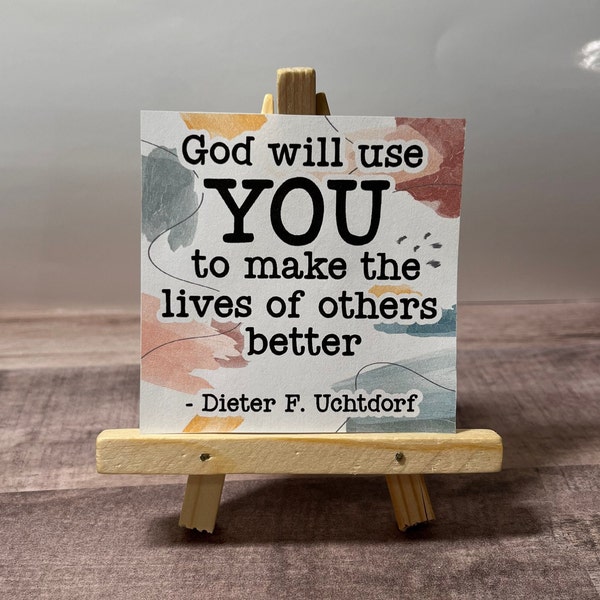 God Will Use You LDS Ministering Magnet | Inspirational Quote for Members | Perfect Gift for Ministering Assignments | Dieter F. Uchtdorf