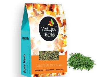 VEDIQUE HERBS  Moringa Leaves - 250g (8.8oz) | Raw, Crude, Dried | T-Cut | Premium Grade