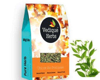 VEDIQUE HERBS Henna Leaves (Mehendi) - 250g (8.8oz) | Raw, Crude, Dried | T-Cut | Premium Grade