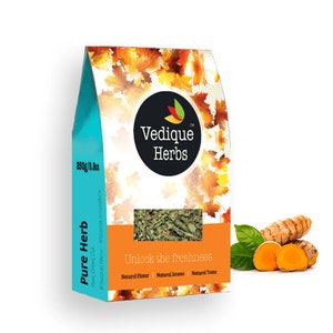 VEDIQUE HERBS Amba Haldi Root (Mango-ginger | Curcuma amada) - 250g (8.8oz) | Raw, Crude, Dried | T-Cut | Premium Grade