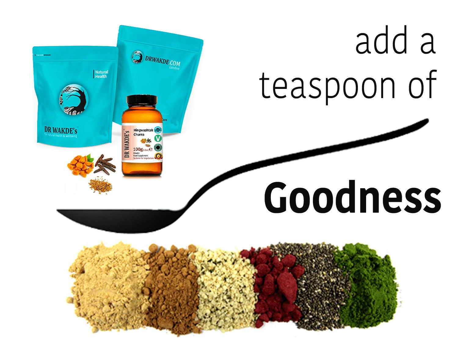 DR WAKDE'S Hingwashtak Churna Powder - 500g (1.1lb) | Classical Ayurvedic Formula | Blend Of Asafoetida, Dried Herbs & Spices | Plant-Based | Vegan | All Natural