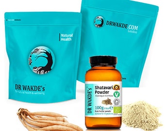 DR WAKDE'S Organic Shatavari Powder (Asparagus racemosa) | Pure, Raw & Dried Powder | Ayurvedic Herb | Vegan | Same Day Dispatch