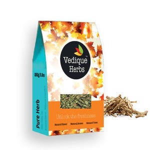 VEDIQUE HERBS Organic Shatavari Root (Asparagus racemosa) - 250g (8.8oz) | Raw, Crude, Dried | T-Cut | Premium Grade image 1