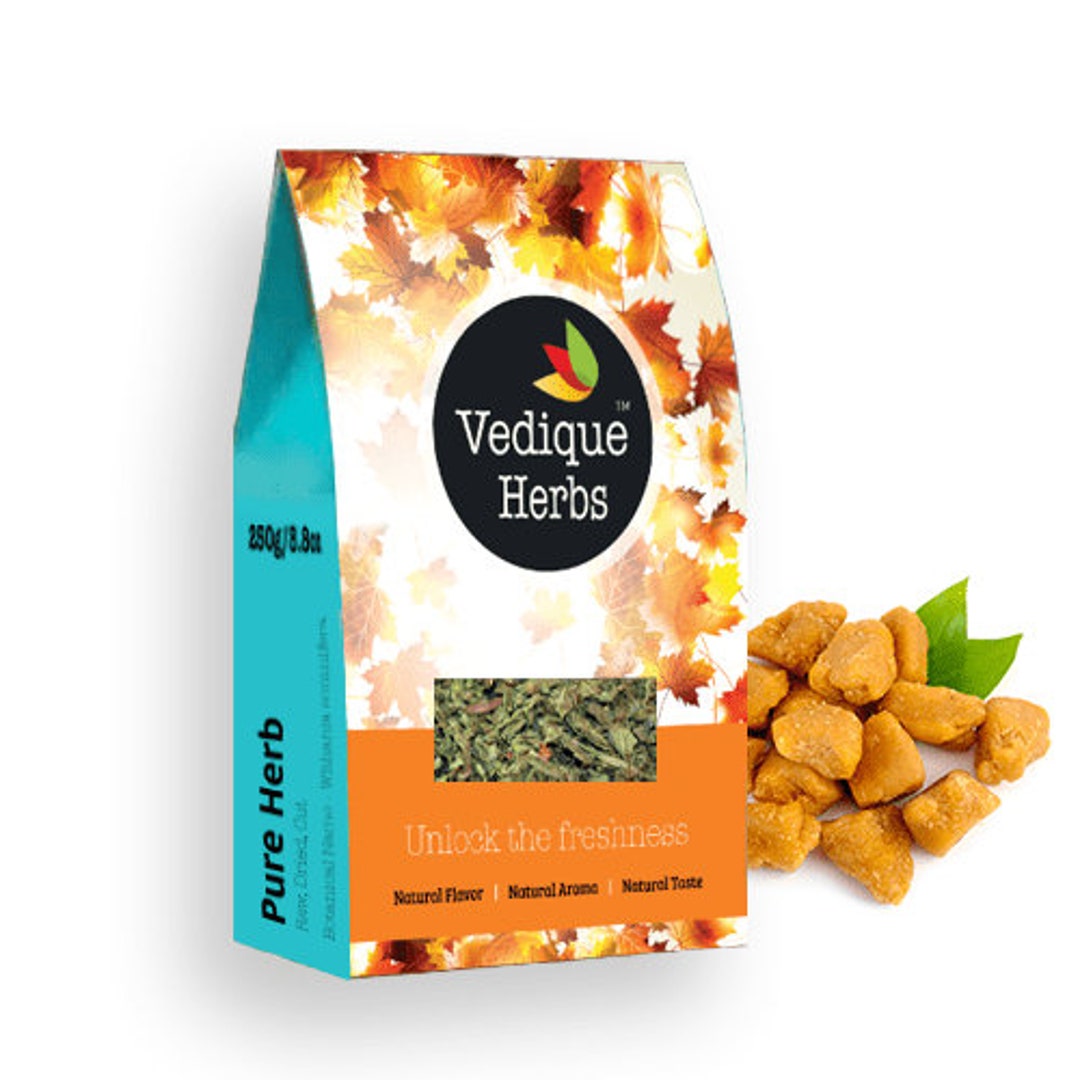 VEDIQUE HERBS Asafoetida hinga Ferula Asafoetida 250g 8.8oz Raw, Crude, Dried Resin Whole Resin