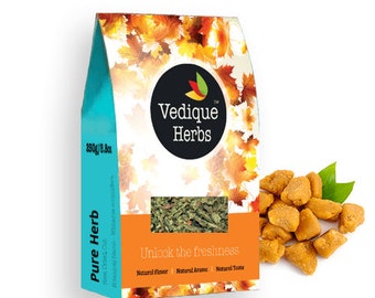 VEDIQUE HERBS  Asafoetida (Hinga | Ferula asafoetida) - 250g (8.8oz) | Raw, Crude, Dried Resin | Whole Resin | Premium Grade