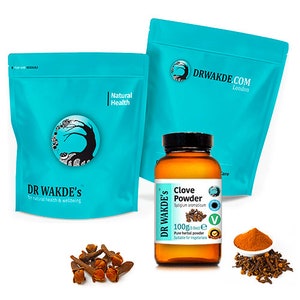 DR WAKDE&#39;S Clove Powder (Syzigium aromaticum) | Pure, Raw & Dried Powder | Ayurvedic Herb | Vegan | Same Day Dispatch