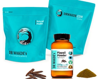 DR WAKDE'S Pippali en polvo (pimienta larga | Piper longum) | Polvo puro, crudo y seco | Hierba ayurvédica | vegano | Mismo día de despacho