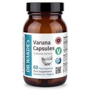 DR WAKDE'S Varuna Capsules (Crataeva nurvula) | 60 Veg Caps | Ayurvedic Supplement | Vegan | 100% Herbal