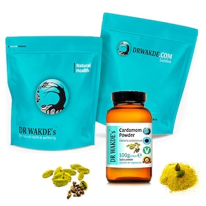 DR WAKDE&#39;S Cardamom Seed Powder (Eletteria cardamomum) | Pure, Raw & Dried Powder | Ayurvedic Herb | Vegan | Same Day Dispatch