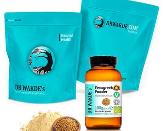 DR WAKDE'S Organic Fenugreek Powder (Methi) | Pure, Raw & Dried Powder | Ayurvedic Herb | Vegan | Same Day Dispatch