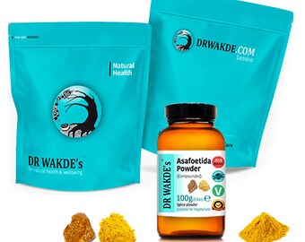 DR WAKDE'S Asafoetida Powder (Hinga | Ferula asafoetida) | Pure, Raw & Dried Powder | Ayurvedic Herb | Vegan | Same Day Dispatch