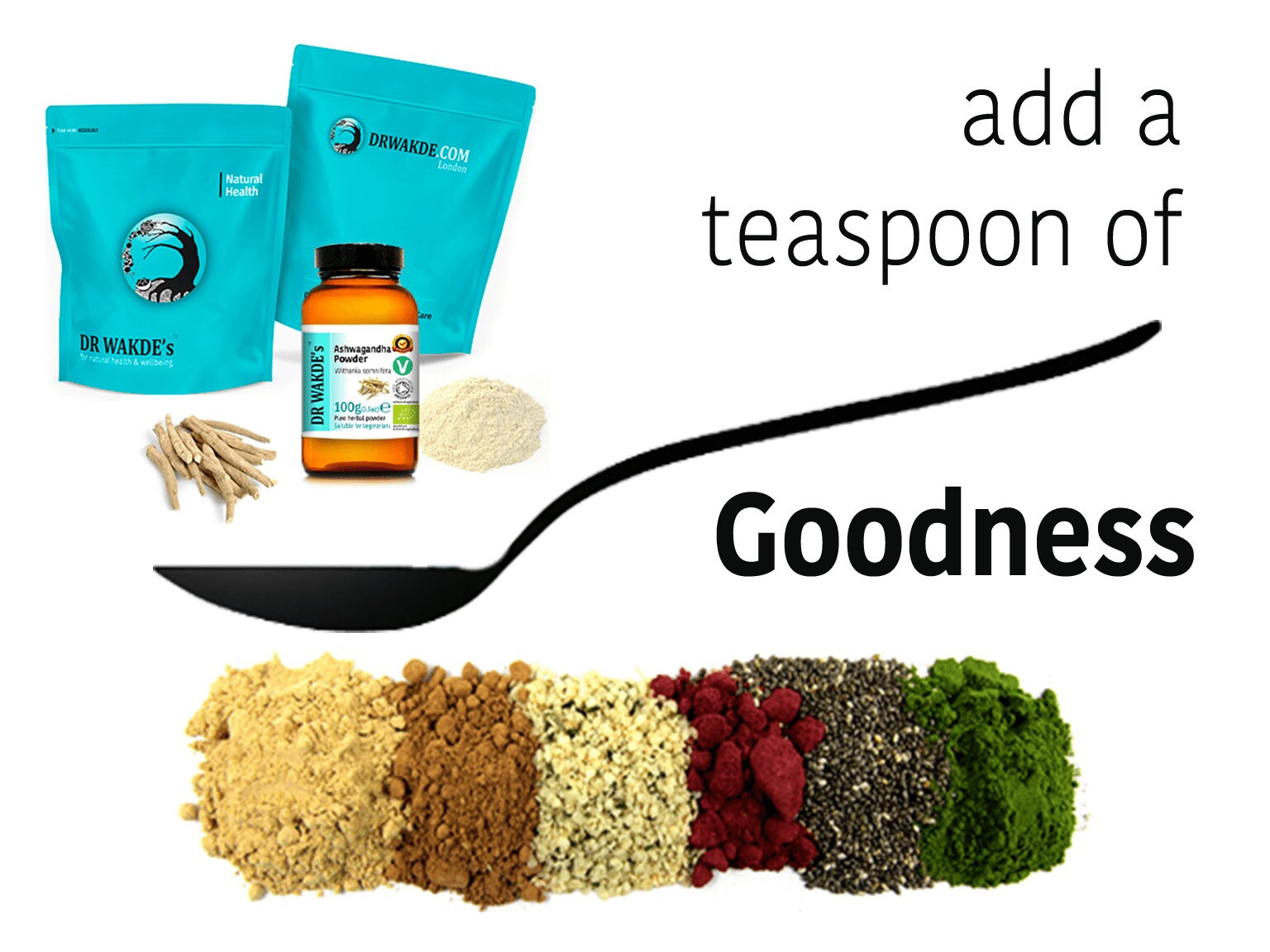 Poudre D'Ashwagandha Pure (Ginseng Indien) Dr Wakde's - Withania Somnifera - 100% Naturel