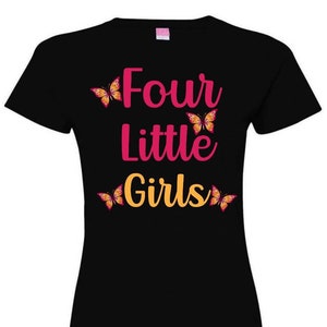Bürgerrechte T-Shirt Vier kleine Mädchen Schmetterlinge