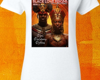 LovePower Edition. Black Love Reigns T-shirt. Contemporary Fiction Book Lovers.