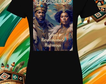 IndigenousAmericana American Aristocracy Edition. Black Love Reigns T-shirt. Contemporary Fiction Book Lovers.