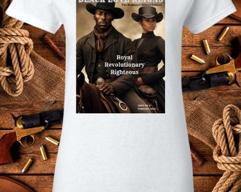 The Romantic Riders Edition. Black Love Reigns T-shirt. Contemporary Fiction Book Lovers.