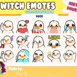 15 Ducks Twitch Sub Emote / Youtube / Badge / Emote / Twitch