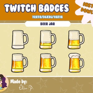 Jaar Beer Badges Twitch Sub Badge / Youtube / Badge / Emote / Twitch
