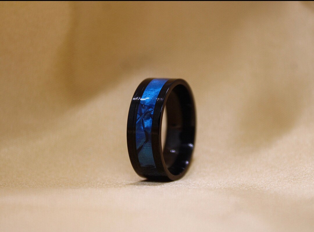 Blue Sky Gradient Ring: Fashion Ring for Wedding, Party, Birthday - Etsy