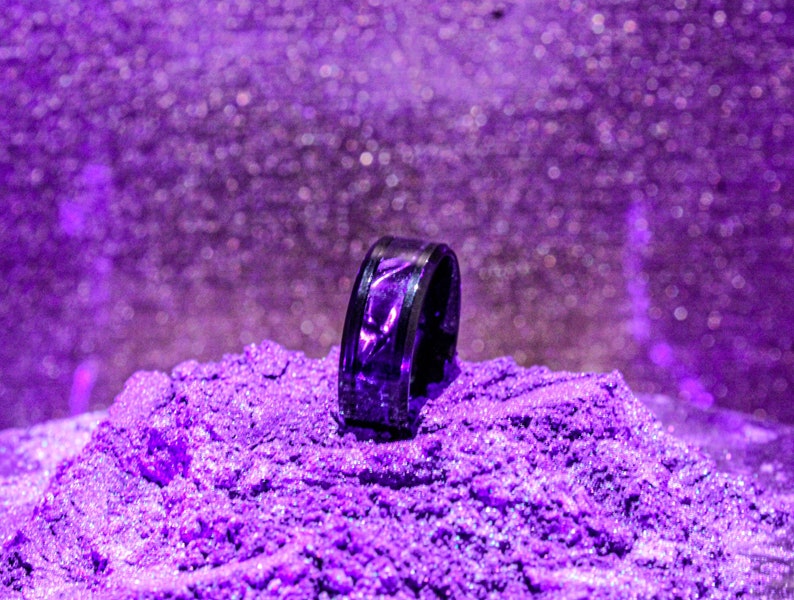 New Trend 2023 Gradient Purple Rings 316L stylish Mens / Etsy