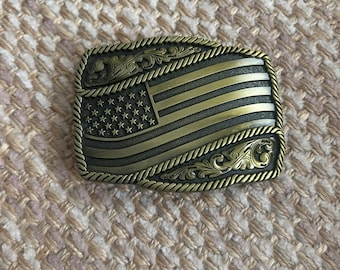 Great American Flag Belt Buckle