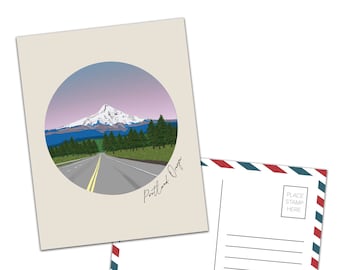 Mt Hood, Oregon, PNW Postcard