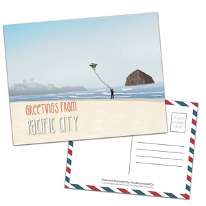 Postal de Pacific City, costa de Oregón, PNW