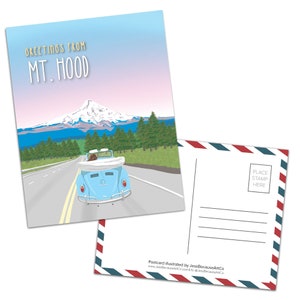 Cartão postal de Mt Hood, Oregon, PNW