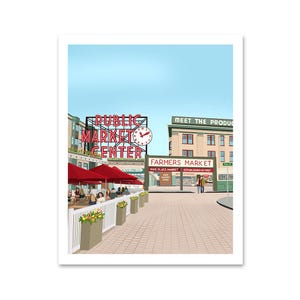 Pike Place Market | Limited Edition | Signed Artwork | Seattle Washington