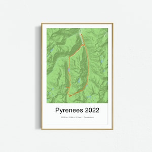 GPX or Strava personalized cycling poster - cycling gift image 6