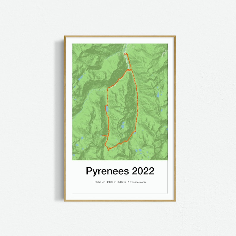 GPX or Strava personalized cycling poster - cycling gift image 6