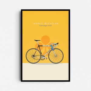 Colnago C40 iconic bicycle cycling poster - Gift for Cyclist - Cycling Print