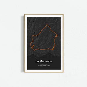 GPX or Strava personalized cycling poster - cycling gift image 4