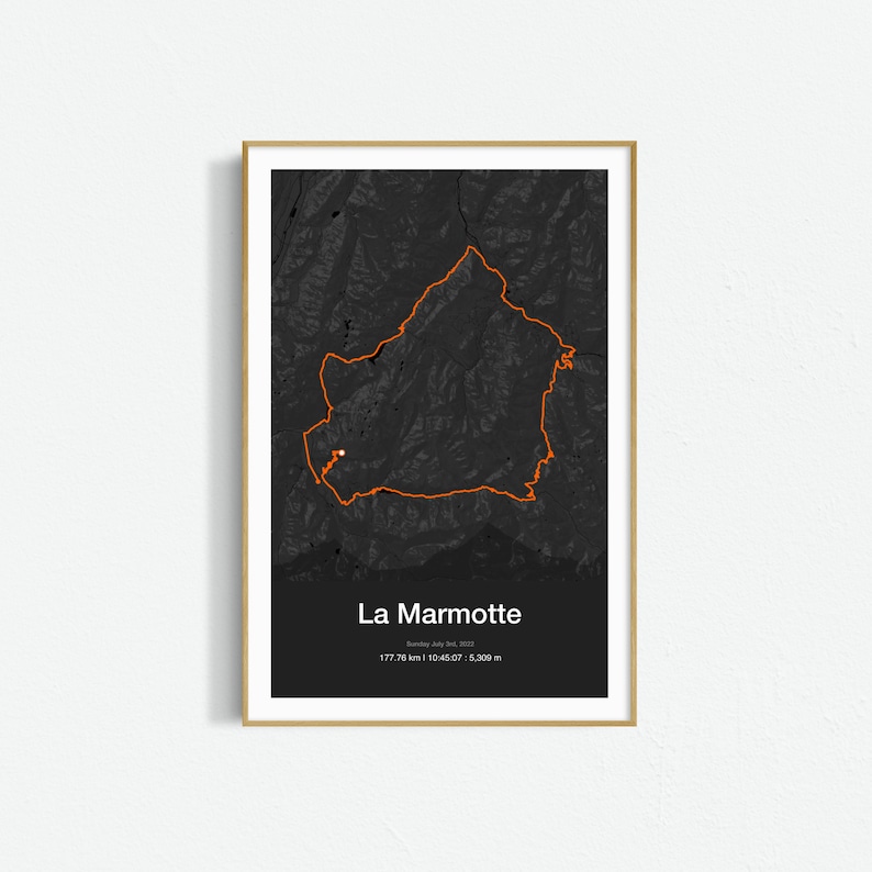 GPX or Strava personalized cycling poster - cycling gift image 4