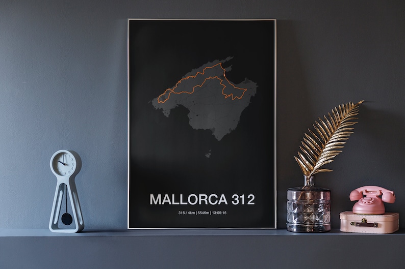 GPX or Strava personalized cycling poster - cycling gift image 8