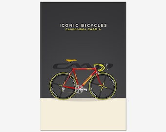 Cannondale CAAD Iconic Bicycle Cycling Poster Printable Wall
