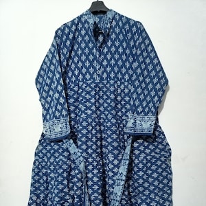 Border Block Print,Indisches Baumwollkleid,Blockprint Kleid,Baumwolle Handgemachtes Kleid,Sketer Circle Kleid,Flapper Kleid,Blusen Kleid,Langes Kleid