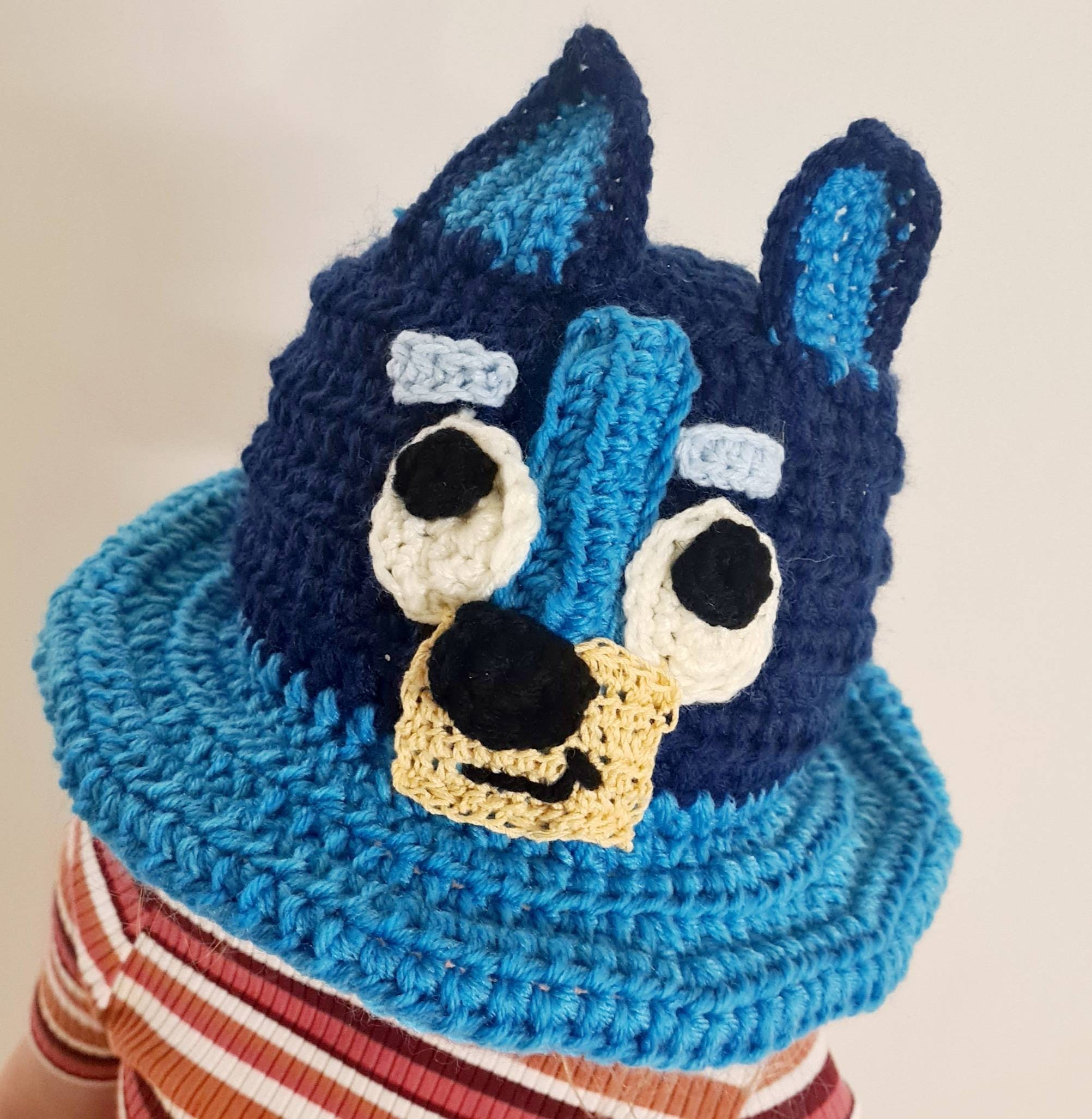Bluey Crochet Bucket Hat - Etsy