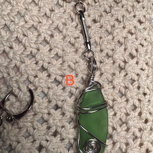 Sea Glas/Shell Keychains: Ocean-Hand Tumbled Beach Charms
